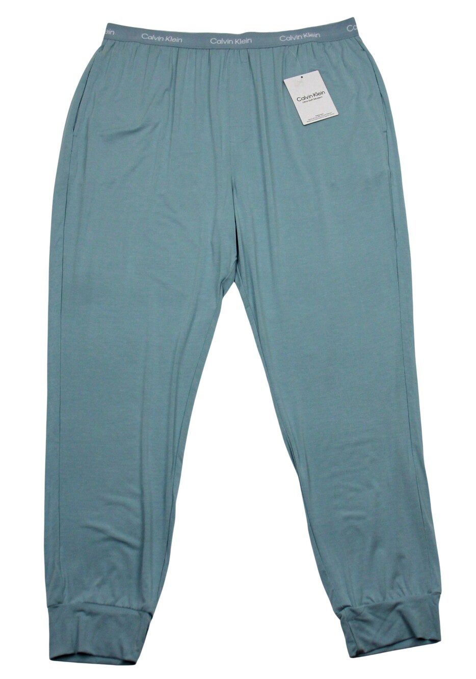 Calvin Klein Sleep Pants Mens XL Lt Blue Ultra Soft Modal Jersey Pajama Joggers